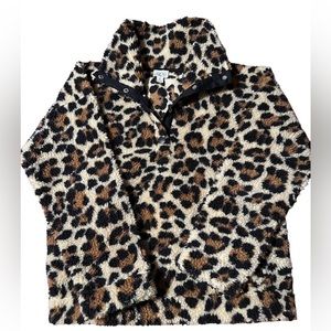 J.Crew Vintage Leopard Sherpa -Size M
